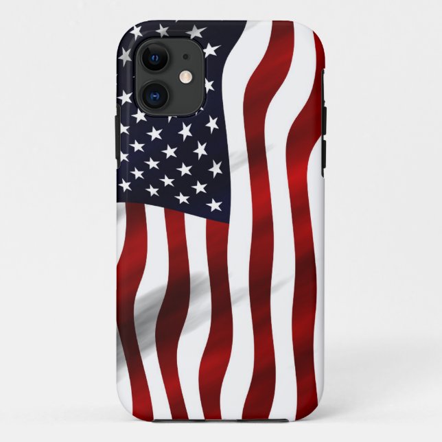 Coques Case-Mate iPhone Jour de l'indépendance patriotique du drapeau amér (Dos)