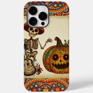 Coque Pour Pour iPhone 14 Pro Max Jour des morts/squelette/citrouille/Halloween