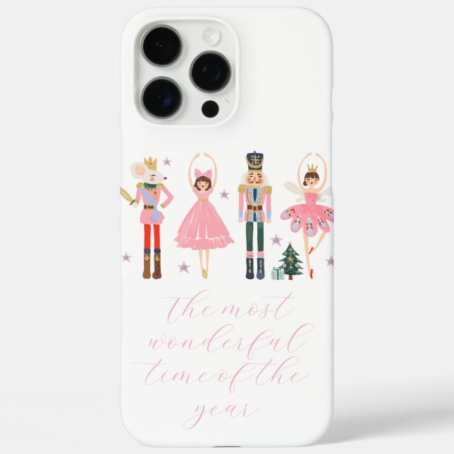 Coques Case-Mate iPhone Jour férié de Noël rose (Verso)
