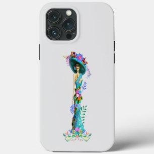 Case-Mate iPhone Case Jour Turquoise & Rose de la Catrina Elégante Mort