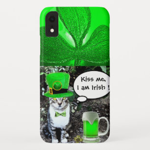 COQUE Case-Mate POUR iPhone JOURNÉE DE LA SAINT-PATRICK CHAT AVEC BIÈRE IRLAND