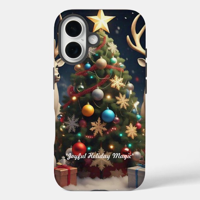 Coques Case-Mate iPhone "Joyeuse fête de Noël" (Verso)