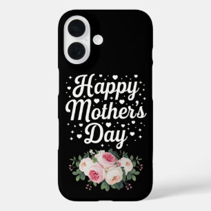 Coque Pour iPhone 16 Joyeuse fête des Mères Maman mignonne florale Gran