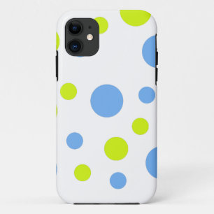 Coques Pour iPhone Joyeuses bulles bleues jaunes funky