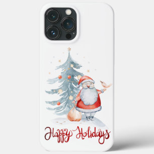 Case-Mate iPhone Case Joyeuses Fêtes, Pin du Père Noël