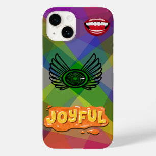 Coque Pour iPhone 14 Joyeuses lèvres et ailes Artistique