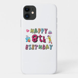 Case-Mate iPhone Case Joyeux 8e anniversaire. 8 ans b-jour.