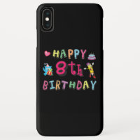 Joyeux 8e anniversaire. 8 ans b-jour.