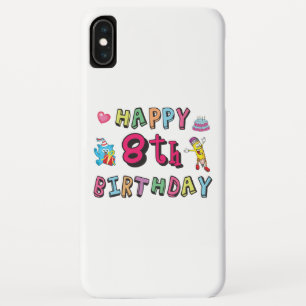 Case-Mate iPhone Case Joyeux 8e anniversaire. 8 ans b-jour.
