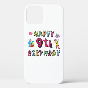 Case-Mate iPhone Case Joyeux 9e anniversaire pour les enfants de 9 ans