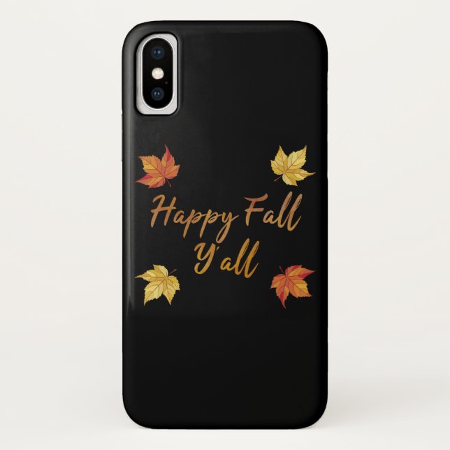 Coques Case-Mate iPhone Joyeux automne Y'all Feuille d'érable d'automne (Dos)
