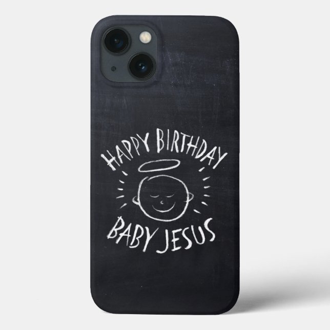 Coques Case-Mate iPhone Joyeux bébé Jésus - Chalkboard iPod Case-M (Verso)