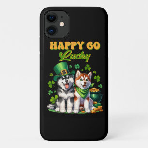 Case-Mate iPhone Case Joyeux Go Lucky Cute Husky St. Patricks Day