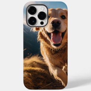 Coque Pour Pour iPhone 14 Pro Max Joyeux Golden Retriever en cours