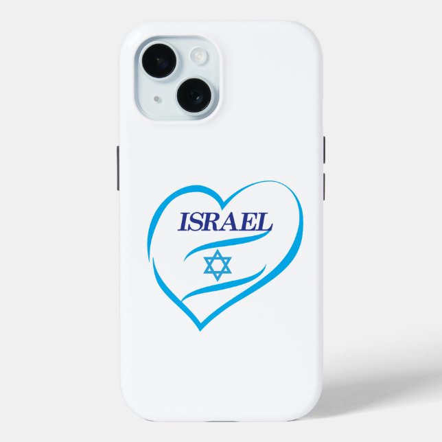 Coques Case-Mate iPhone Joyeux Israel Independence Day Blue Star de David (Verso)