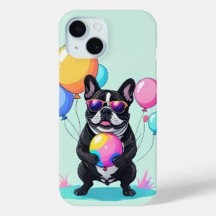 Coque Pour iPhone 15 Joyeux jour de Bulldog français Bulldogue français