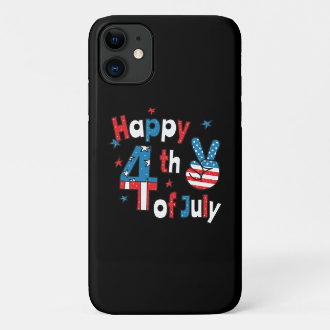 Coques Case-Mate iPhone Joyeux Jour de l'Indépendance 4 juillet (Dos)