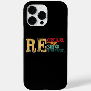 Coque Pour Pour iPhone 14 Pro Max Joyeux Jour des terres Recycle Réutiliser Renouvel