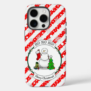 Coques iPhone 16 Pro Joyeux Noël 2 Arbre Stocker Snowman
