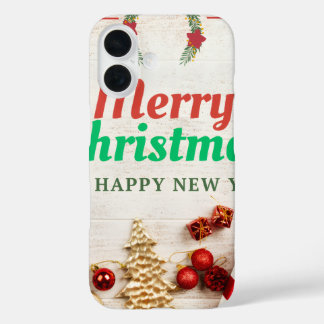 Coque Pour iPhone 16 Joyeux Noël & Bonne Année Fêtes de fin d'année P