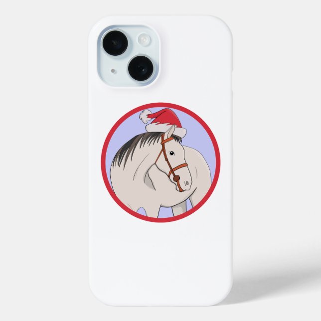 Coques Case-Mate iPhone Joyeux Noël Cheval (Verso)