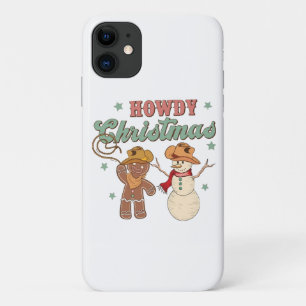Case-Mate iPhone Case Joyeux Noël Cowboy Bonhomme de Neige Western Drôle