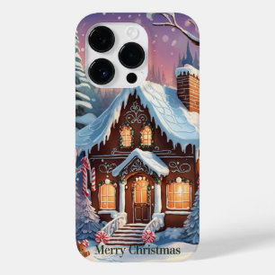 Coque Pour iPhone 14 Pro Joyeux Noël Maison en pain d'épices