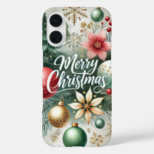 Coque Pour iPhone 16 Joyeux Noël Ornament Bliss