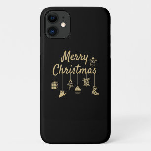 Case-Mate iPhone Case Joyeux Noël Ornements or