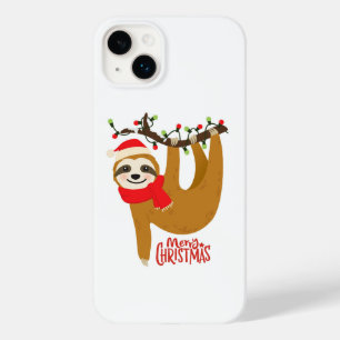 Coque Pour iPhone 14 Plus Joyeux Noël Sloth Vacances