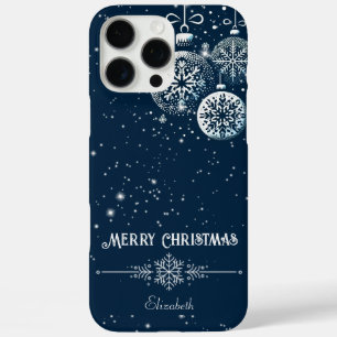 Coques iPhone 16 Pro Max Joyeux Noël Snowflake Ornements