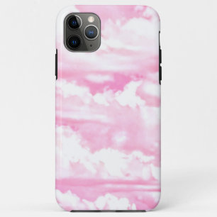 Coques Pour iPhone Joyeux nuages rose pastel