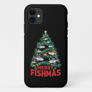 Case-Mate iPhone Case Joyeux Poissons de Noël Lumières Poissons Pêche