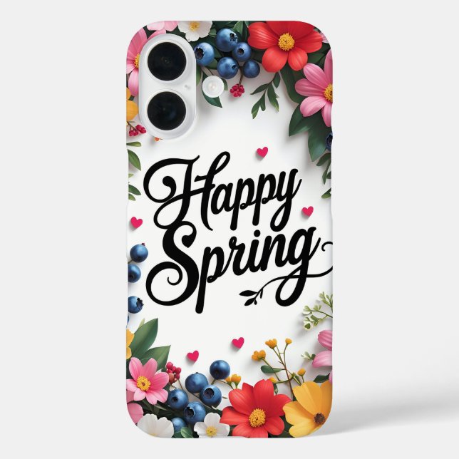 Coques Case-Mate iPhone Joyeux Printemps  (Verso)