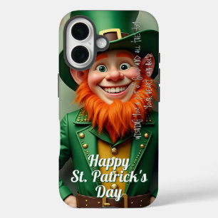 Coque Pour iPhone 16 Joyeux Saint Patrick's Day Leprechaun