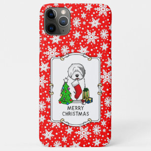 Case-Mate iPhone Case Joyeux sapin de Noël 2 Vieux anglais Chien de mer 