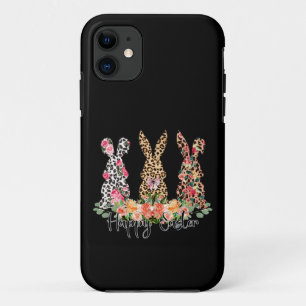 Case-Mate iPhone Case Joyeux trio de lapin léopard de Pâques pour les fe