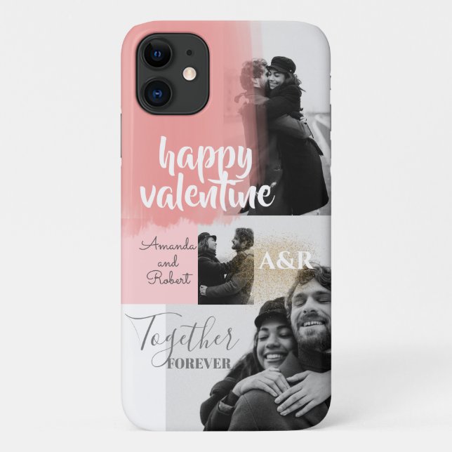 Coques Case-Mate iPhone Joyeux Valentines Couple Photo (Dos)