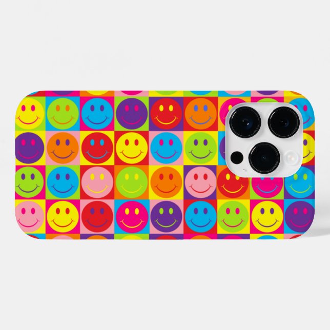 Coques Case-Mate iPhone Joyeux visage (Verso (horizontal))