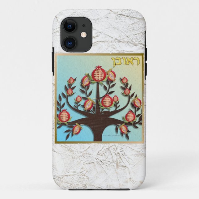 Coques Case-Mate iPhone Judaica 12 Tribes of Israel Reuben (Dos)