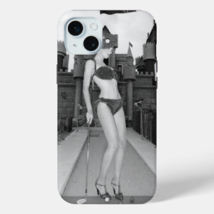 Coque iPhone 15 Mini JuJu Rose Miniature Golf