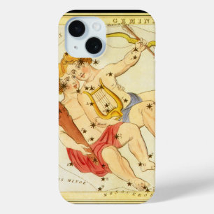 Coque Pour iPhone 15 Jumeaux Gémeaux Constellation Vintage Miroir d'Ura