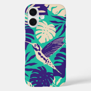 Coque Pour iPhone 16 Jungle des colibris