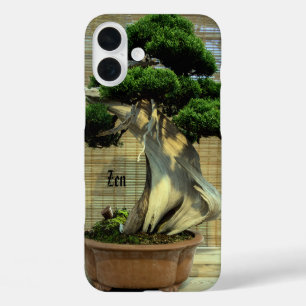 Coques iPhone 16 Plus Juniper chinois Bonsai Tree Nom photo