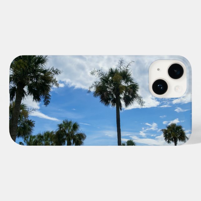 Coques Case-Mate iPhone Juste des palmiers (Verso (horizontal))