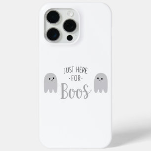 Coque iPhone 15 Pro Max Juste ici pour Boos Ghost Halloween Téléphone Case
