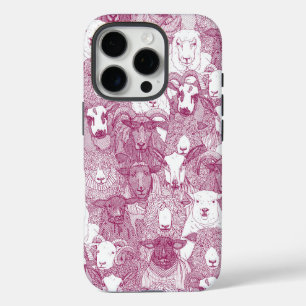 Coques iPhone 16 Pro juste mouton cerise blanc
