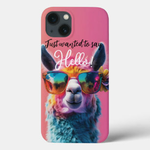 Case-Mate iPhone Case Juste pour dire Bonjour design de lama coloré