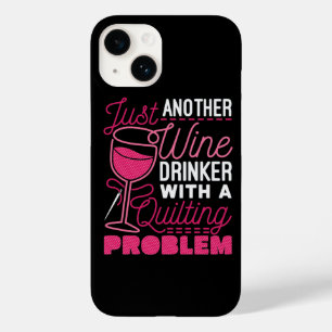 Coque Pour iPhone 14 Juste un autre buveur de vin avec un problème de c