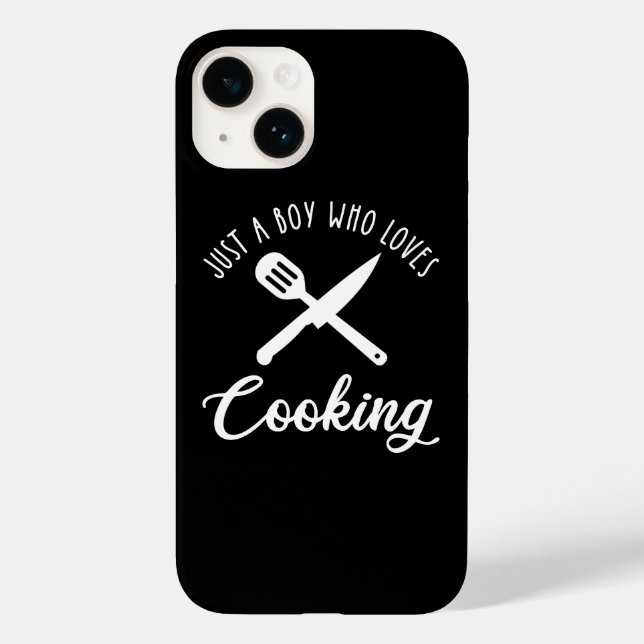 Coques Case-Mate iPhone Juste un garçon qui aime la Cuisine (Verso)